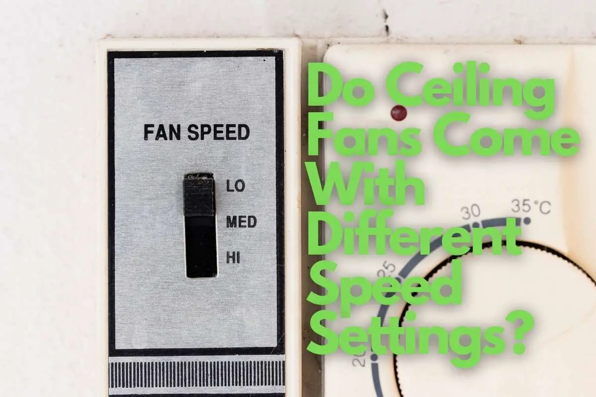 Do Ceiling Fans Come With Different Speed Settings header image